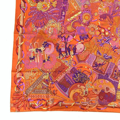 Hermes Carre 90 Scarf AU FIL DU Carre At Your Service 100% Silk