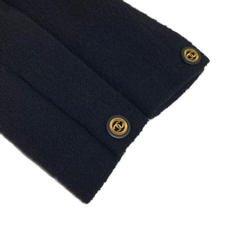 Chanel Jacket Size 36 S Ladies - 20923 Black Long Sleeves Tweed 4 Pockets Coco