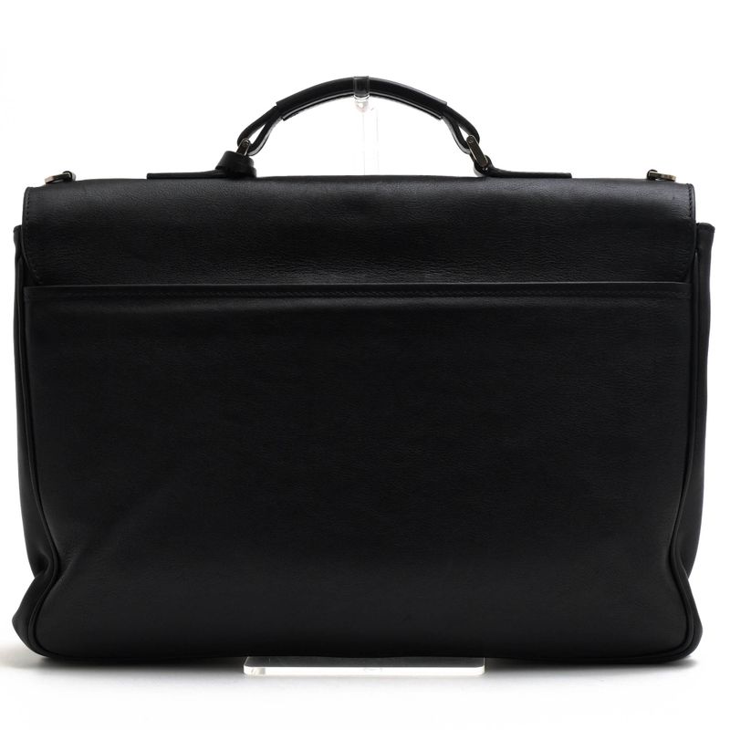 Bvlgari Bags Briefcases Business Bags Business Men Leather Genuine Black Flap