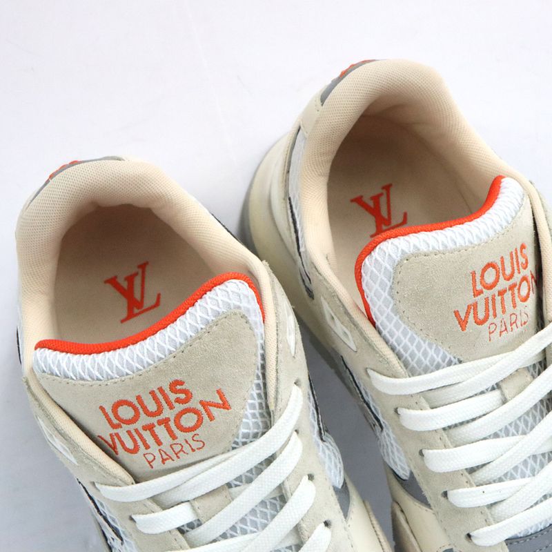 Louis Vuitton Runaway Line Sneakers 7 26.0cm (10.24in) Low Cut Beige