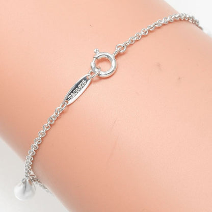 Tiffany & Co Teardrop 5 Motif Silver 925 Ladies 6.2g Bracelet
