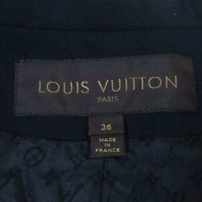 Louis Vuitton 09SS Wool Silk Blend Lined Monogram Mini Ruffle Design Jacket