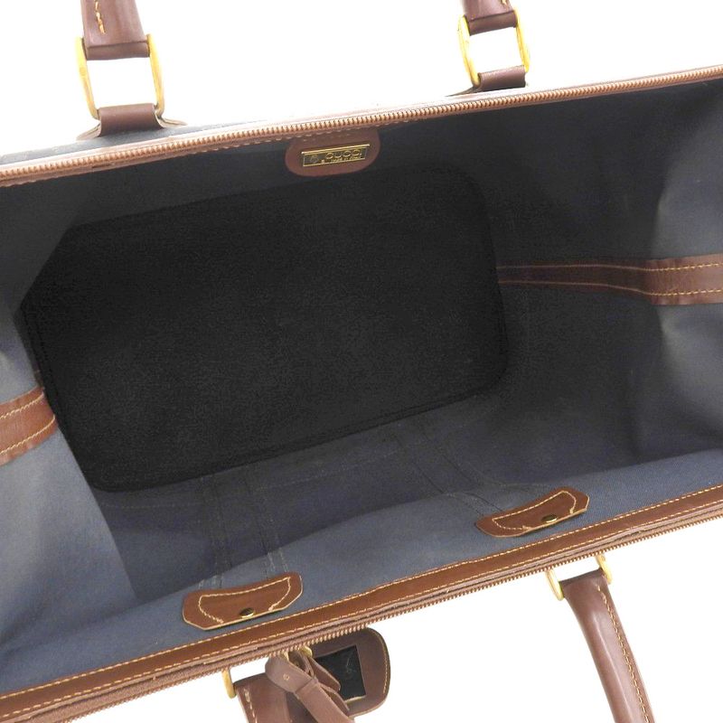 Gucci 90's Vintage Sherry Line Micro GG Jacquard Leather Box Calf Leather