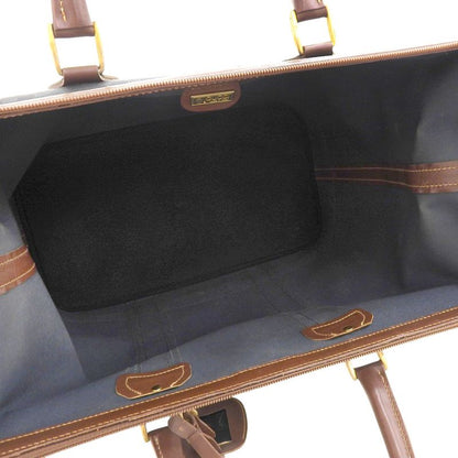 Gucci 90's Vintage Sherry Line Micro GG Jacquard Leather Box Calf Leather