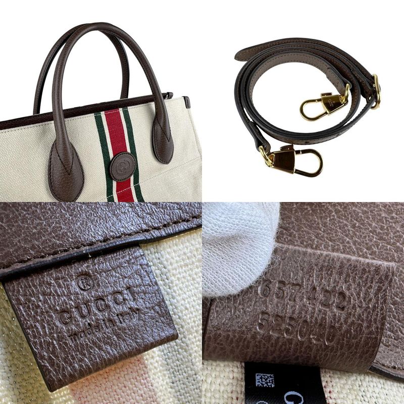 Gucci Shoulder Bag Handbag Sherry Line Fall Double Tote Bag 657422