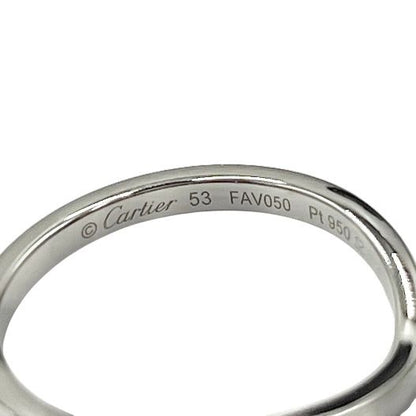 Cartier Ring - Marriage Rings Pt950 #53 Silver