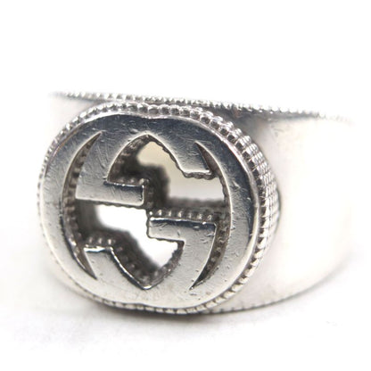 Gucci 479229 Interlocking G Ag925 Ring Silver 21 Made In Italy
