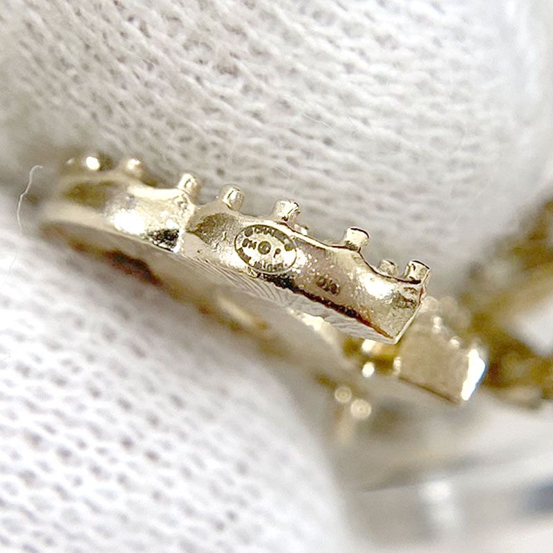 Chanel Ribbon Motif Earrings Coco Mark Rhinestone B14P