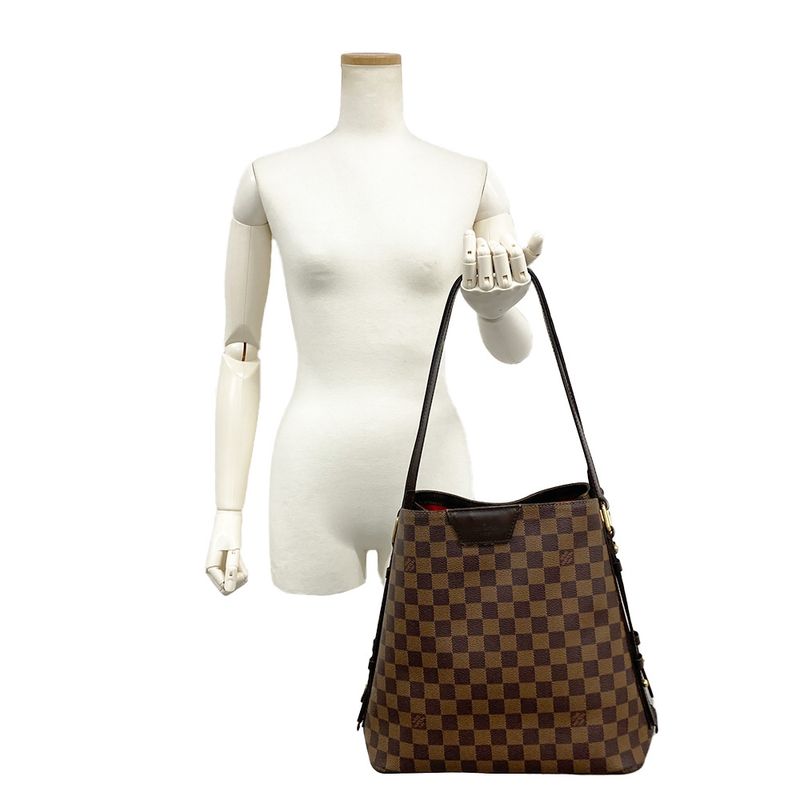 Louis Vuitton Cabas Rivington Tote Bag Damier Ebène N41108 Brown Gold Hardware