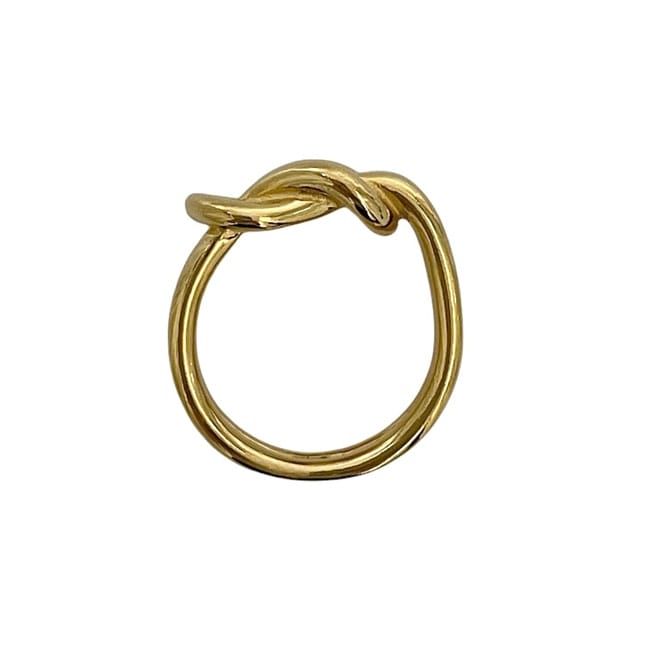 Hermes Scarf Ring Gold Vintage GP Used Hermes