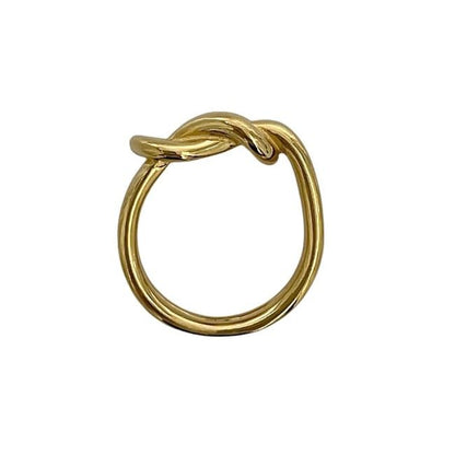 Hermes Scarf Ring Gold Vintage GP Used Hermes