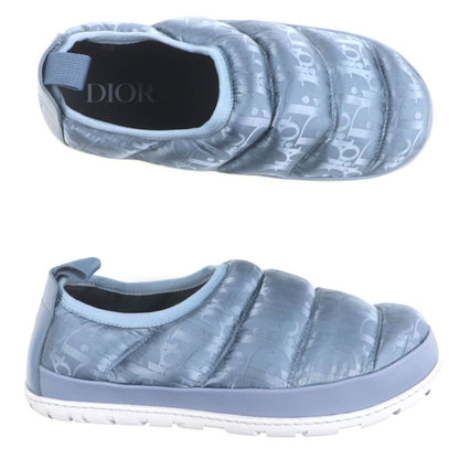  DIOR Homme Nylon Leather Oblique Padet Snow Slipper Slip-on Blue Grey 41 Made