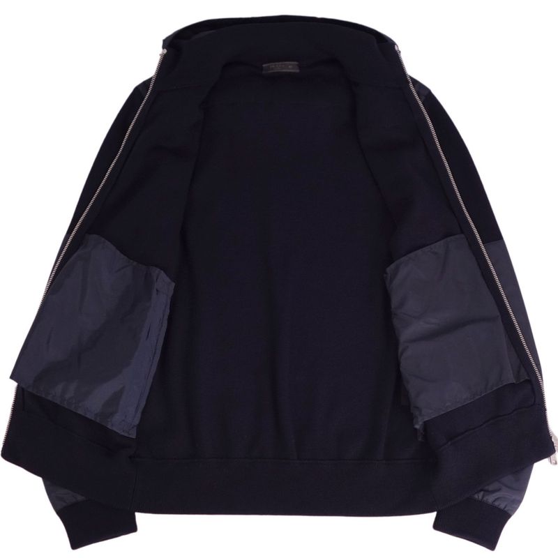Prada Jacket Knitted Hoodie Hooded Wool Nai