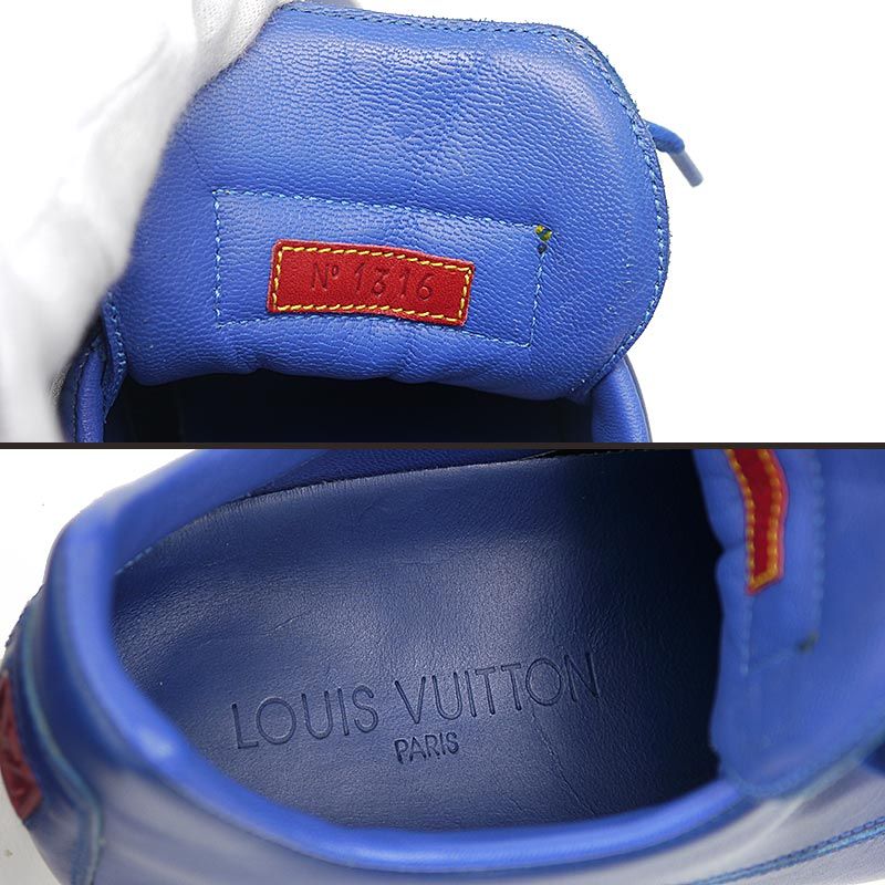 Louis Vuitton Low Cut Sneakers 6 Japan-korea World Cup Blue Leather