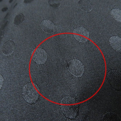 Celine 2r289598d 100% Silk Dotted V-neck Dress With Belt Black 38 Made In