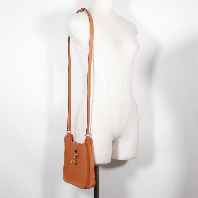 Hermes Vespa TPM Vaux Epson Orange □H Ladies Shoulder Bag