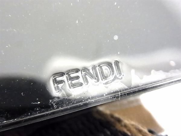 Belt Men's Women's Brownish-black Bk2585 Fendi Zucca Pattern Canvas And