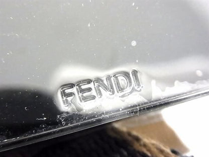 Belt Men's Women's Brownish-black Bk2585 Fendi Zucca Pattern Canvas And