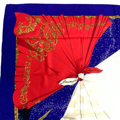 Hermes Carre 90 Souvenirs De Paris Memories Of Paris Blue And Red Eiffel Tower