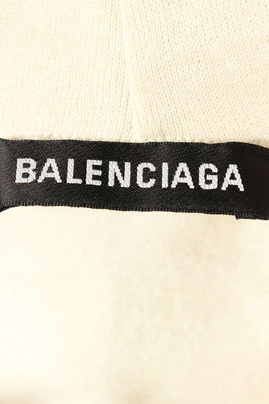 Balenciaga 600583 Tjva8 Back Logo Print Pullover Hoodie Men's M