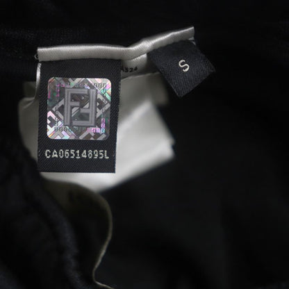  Fendi Fab557 FF Logo 2WAY Jersey Track Pants Green Black White S Made In