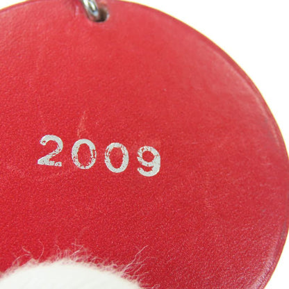 Hermes Bag Charm Animal Cow Leather Silver 925 Red Small 2009 Accessories