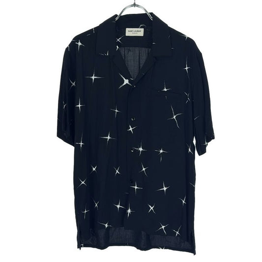 Saint Laurent Paris 19ss Shooting Star Short Sleeve Open Collar Shirt 531956