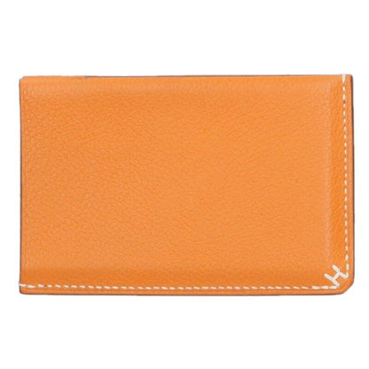 Hermes H Sériere Engraved B Evercolor Leather Card Case Men's