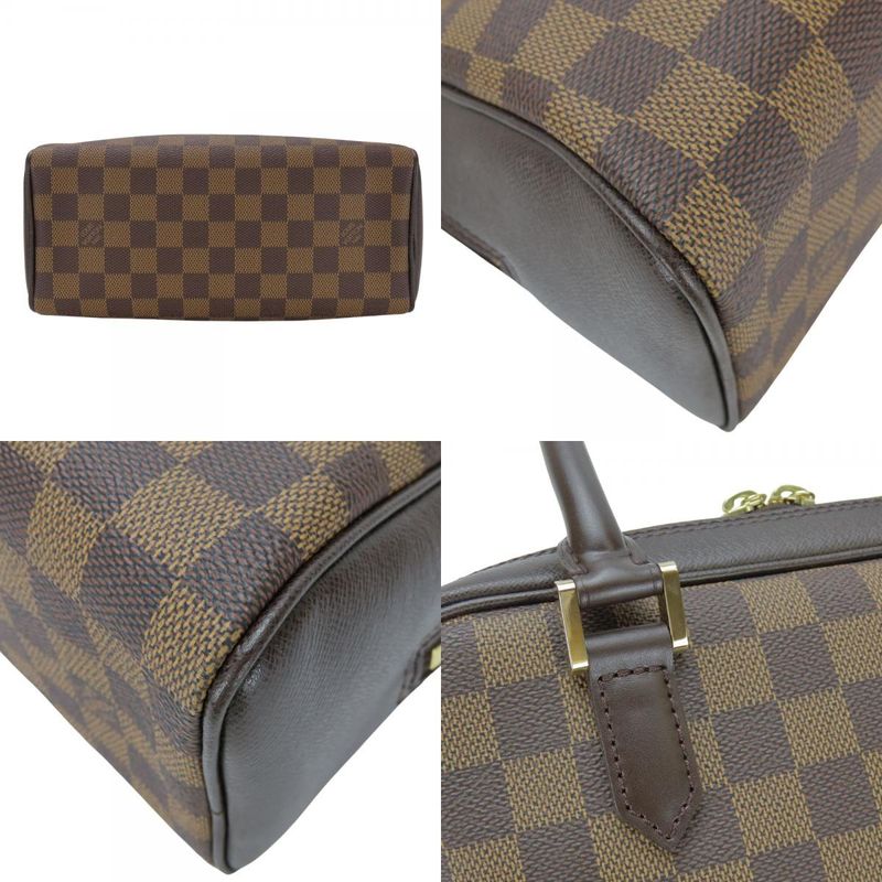Louis Vuitton Handbags Brera N51150 Damier Ebène Brown Gold Hardware Elegant