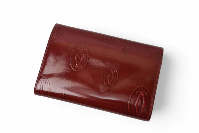 Cartier Wallet Cartier Foldover Wallet Happy Birthday Bordeaux