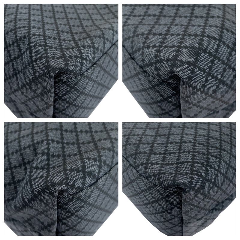 Gucci Diamante Sherry Line Black Gray Tote Shoulder Bag Business Bag Men 504612