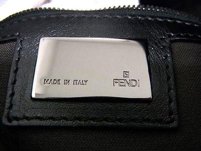 Fendi Zucca Pattern Zucchino Mamma Bucket Nylon Canvas One Shoulder