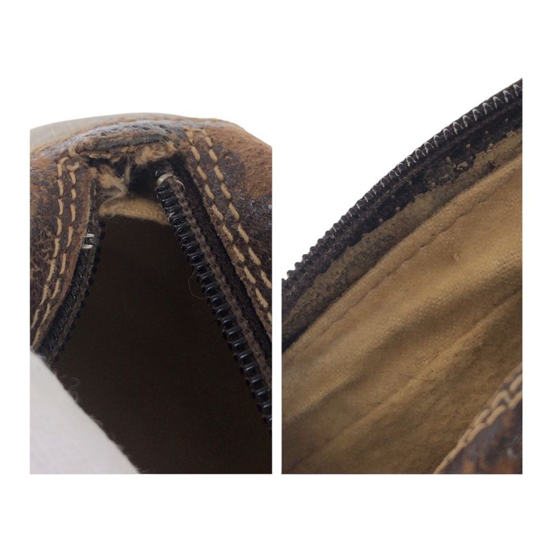 Gucci Vintage Sherry Line Old Gucci Beige Gold Hardware GG Supreme Canvas/leathe