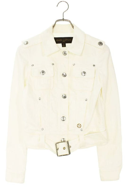 Louis Vuitton Cotton Stretch Blouson With Belt Women's 36