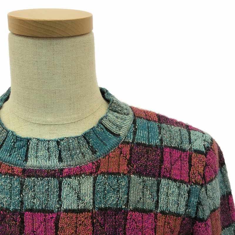 Chanel - Back Button Crew Neck Long Knit Dress - 36 - Multicolor - Women's
