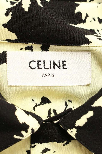 Celine 23SS 2c946275u Palm Tree Patterned Aloha Short Sleeve Shirt Men's 40