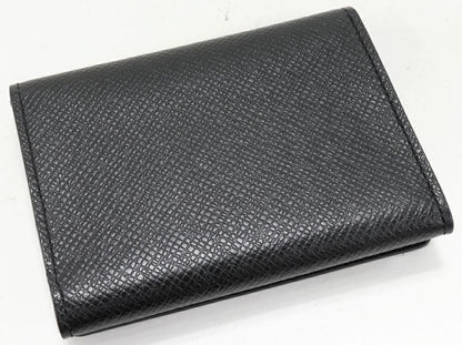 Louis Vuitton Business Card Holder With Depth Taiga Noir Black Envelope Carte