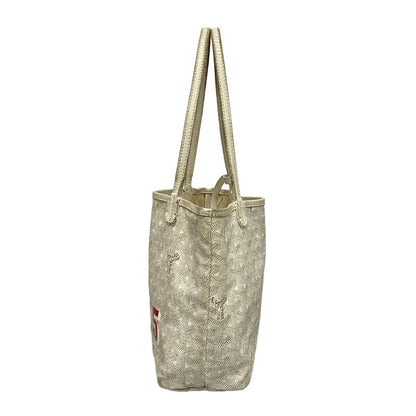 Goyard Tote Bag Saint Louis Junior White Marquise Leather