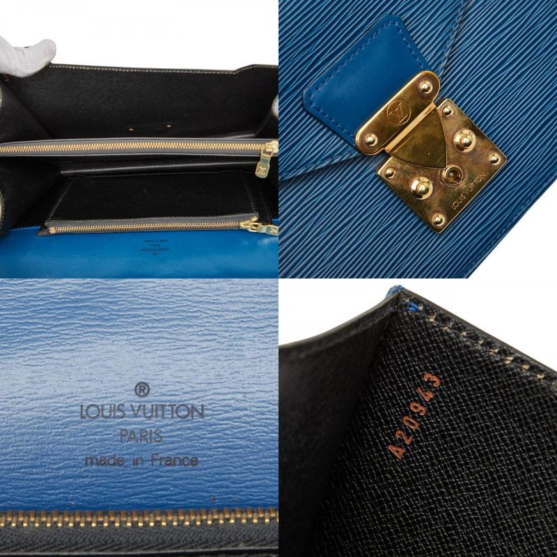 Louis Vuitton Epi Concorde M52135 Toledo Blue Leather Women Louis Vuitton