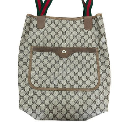 Gucci Tote Bag GG Supreme GG Supreme Old Gucci Sherry Line Brown