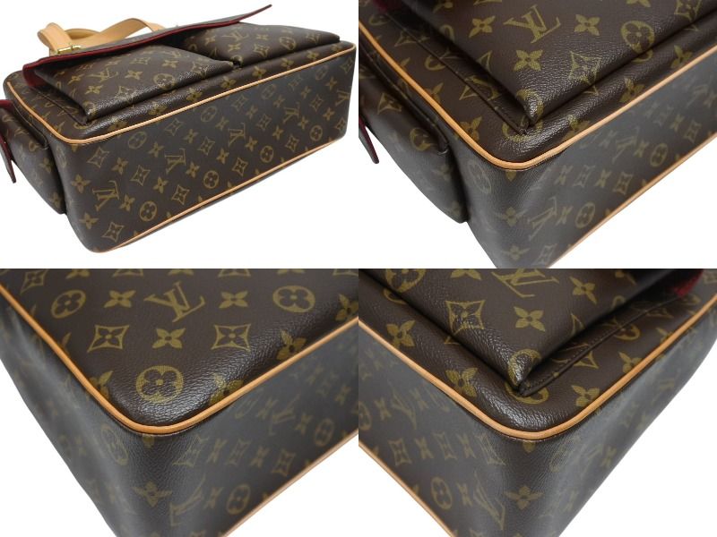 Louis Vuitton Multipli Cite Handbag Monogram Leather Gold — view 7