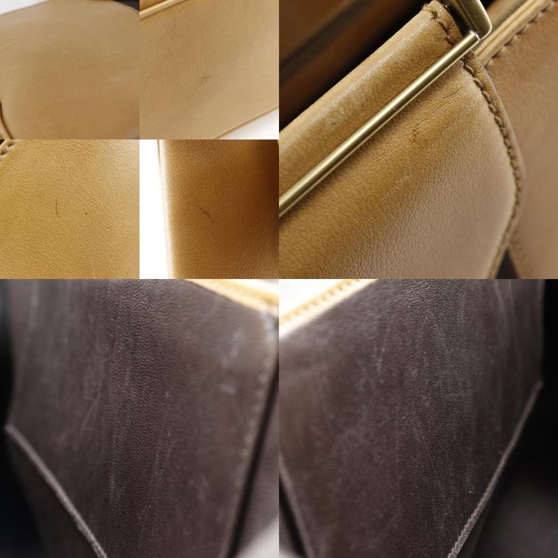 Gucci Old Gucci Vintage Calf Brown Women's Handbag