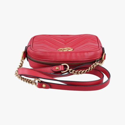 Guccigg Marmont Red Leather 448065 G024948216