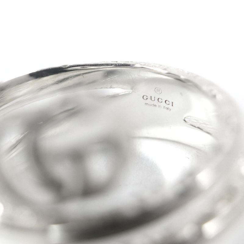 Gucci 770719 Double G Key Motif Ring Ring Ag925 Silver 18 Weight