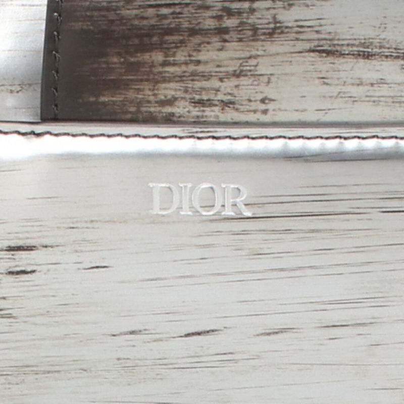 Dior 1adpo130bro Saddle Buckle Shiny Calfskin Shoulder Bag Men's
