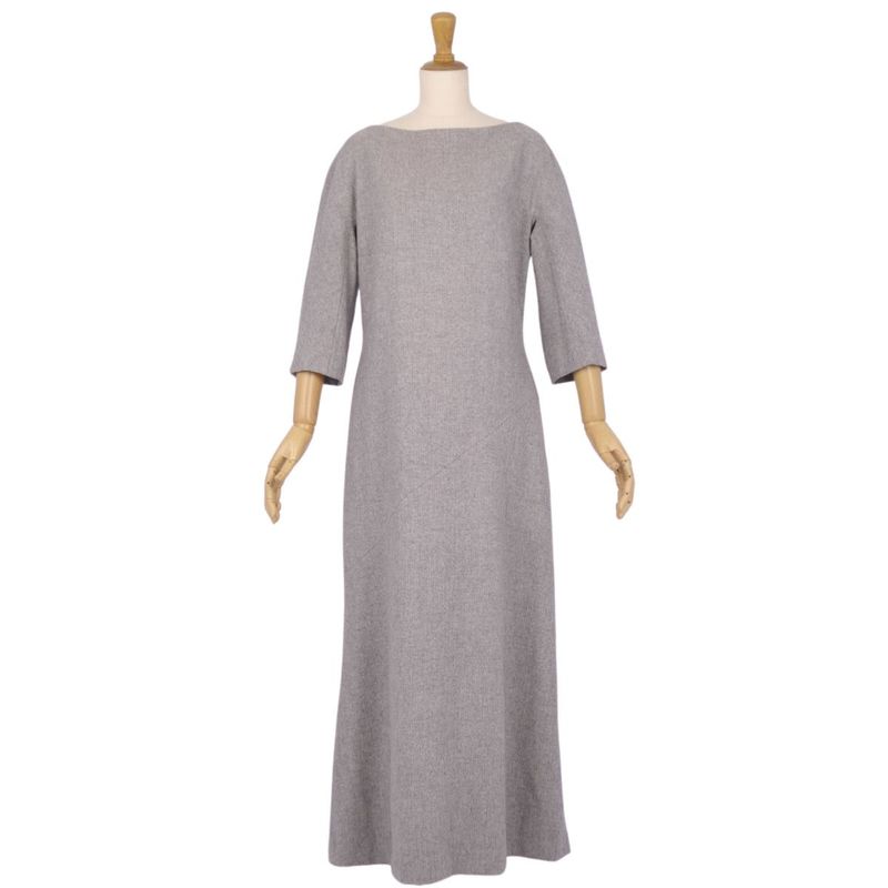 Vintage Celine Dress Three-quarter Length Wool Twee