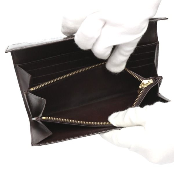 Louis Vuitton M93524 Vernis Long Wallet With Two-fold Zipper Portefeuille Sarah