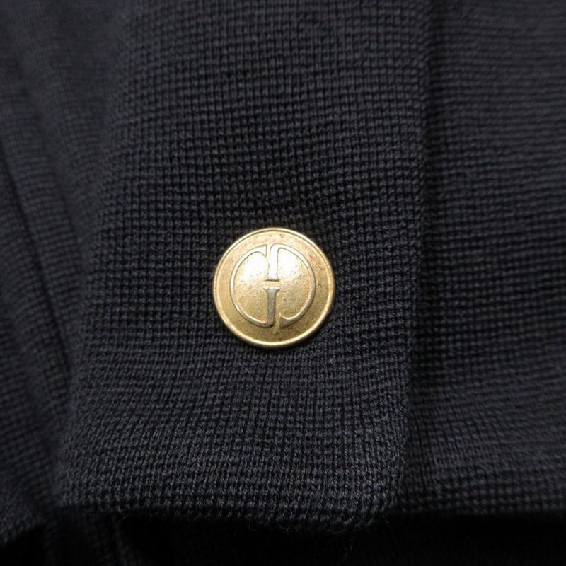 Gucci Tom Ford Period Vintage Gold Button Suede Switching Knit Jacket Outerwear