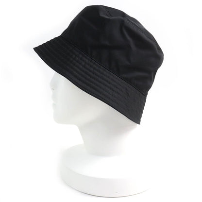 Prada 1hc137 Triangle Logo Triangle Logo Plate Re-nylon Bucket Hat Black M Made