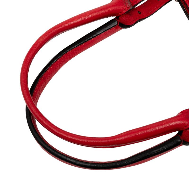 Balenciaga The Paper Tote Shoulder Bag 2WAY Red Leather Women's Balenciaga